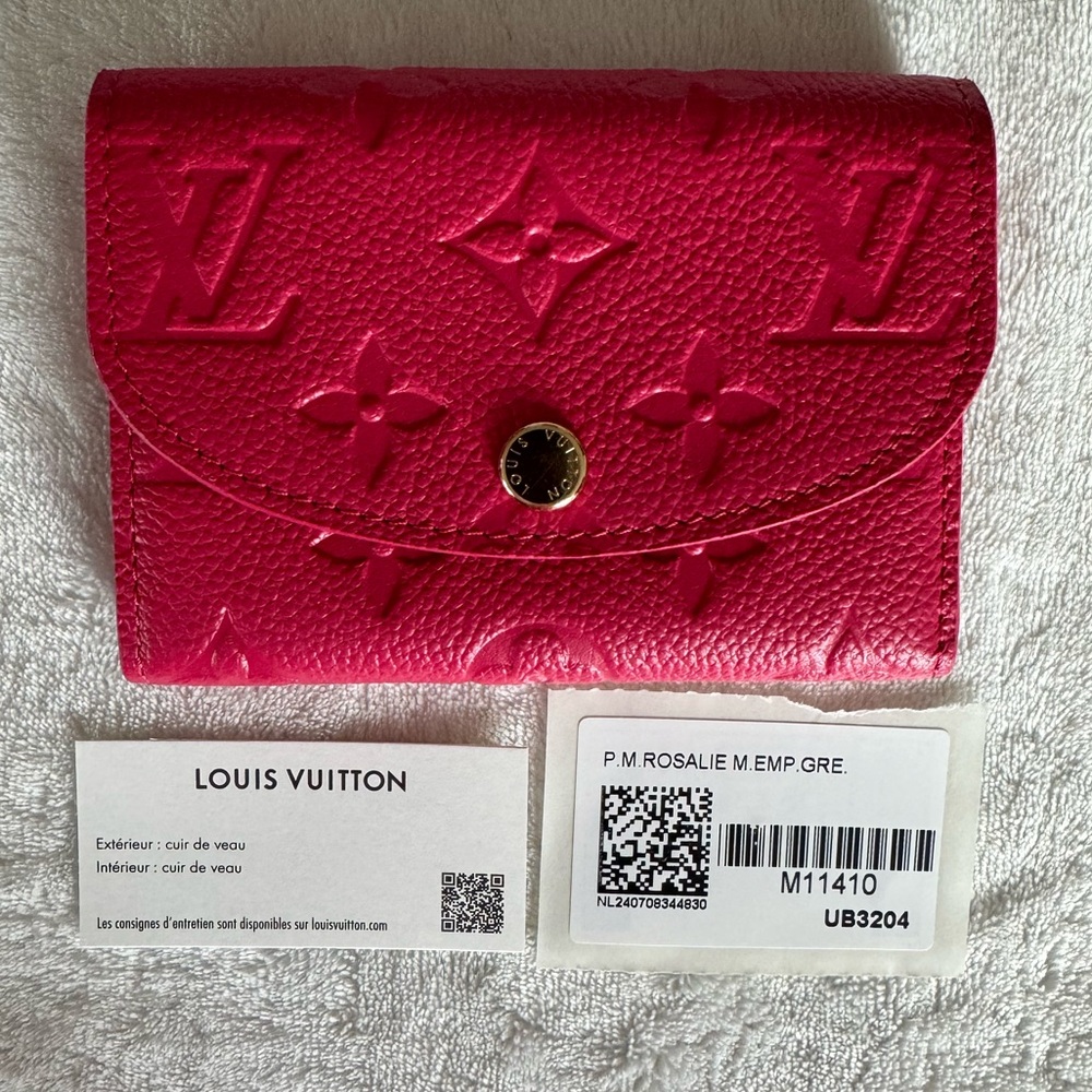 BRAND NEW WITH TAGS GRENADE ROSALIE EMPREINTE COIN PURSE / WALLET - M11410